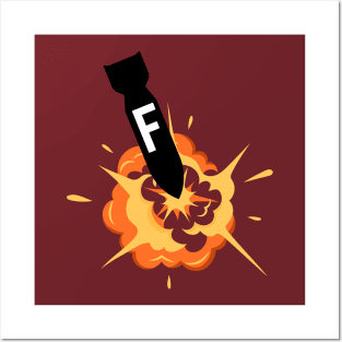 F bomb- a funny saying design Posters and Art